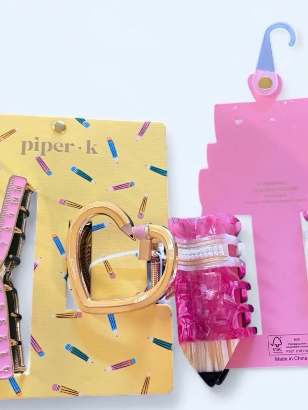 Piper K Bundle of Pencil Shaped Hair Claws